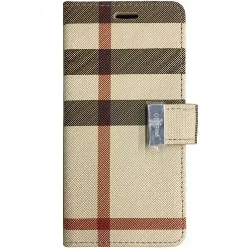 iPhone 17 Premio Wallet Case Checker Light